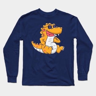 Cute Crocodile Long Sleeve T-Shirt